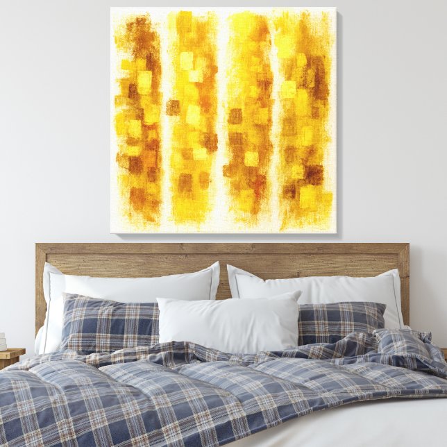 Gold Shimmer - Large Canvas Print (Insitu(Bedroom))