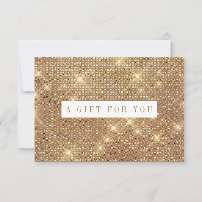 Gold Shimmer Marble Gift Certificate (Front)