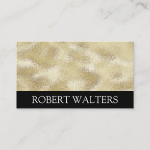 Gold Shimmer Metallic Business Card