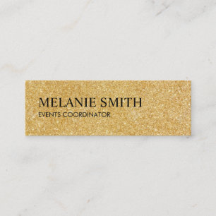 Gold Shimmer Mini Business Card