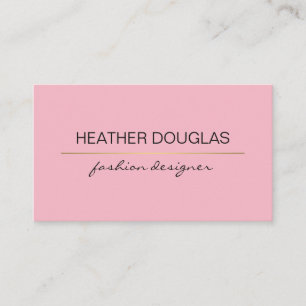 Gold Shine / Pink Business Card