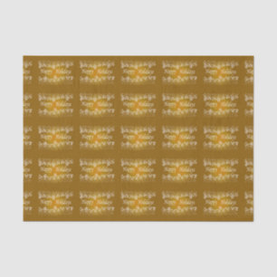 Gold Shining Stars Happy Holiday Tissue Paper