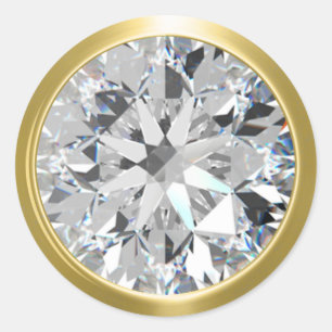 Gold Shiny Diamond Envelope Seal