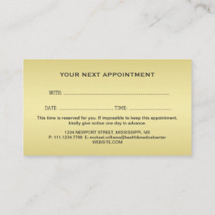 Gold Shiny Dog Paw on black Pet Grooming Service Appointment Card