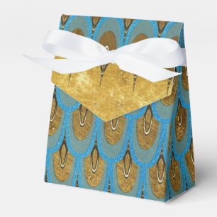 Gold Shiny Princess Mermaid Glitter Scales Favour Box