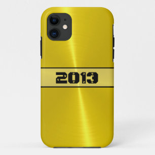 Gold Shiny Stainless Steel Metal iPhone 11 Case
