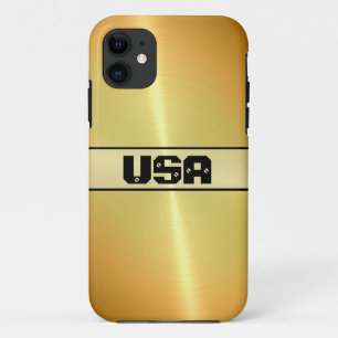 Gold Shiny Stainless Steel Metal Case-Mate iPhone Case