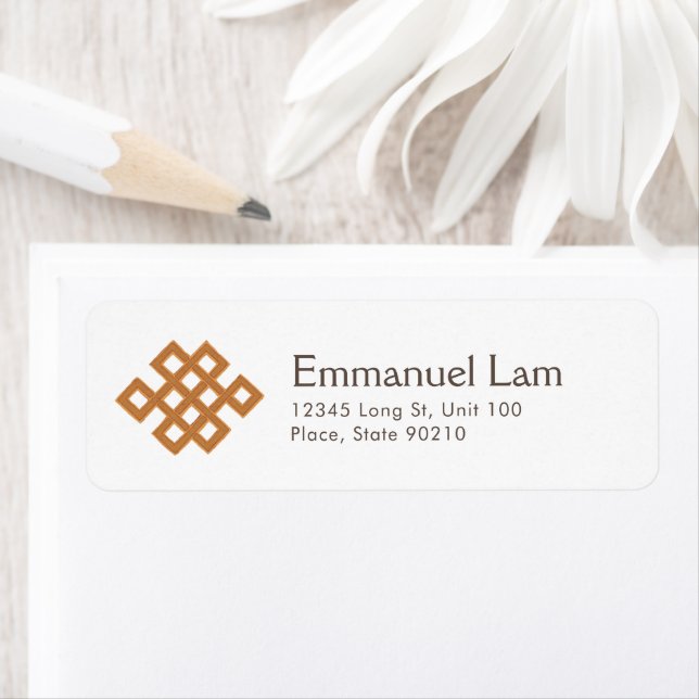 Gold Sign Return Address Label (Insitu)