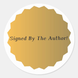 Gold Signed Copy Stickers