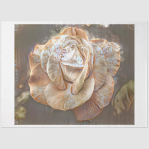 Gold Silk Modern Unique Rose Art Dream Tissue Paper