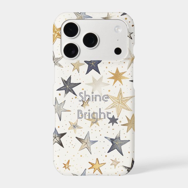 Gold Silver Blue Stars (Back)