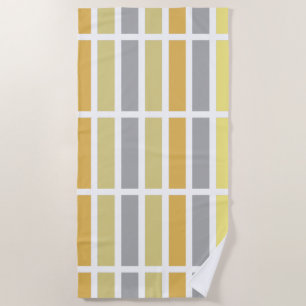 Gold Silver Bronze Metal Hues Beach Towel
