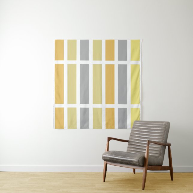 Gold Silver Bronze Metal Hues Tapestry (In Situ)