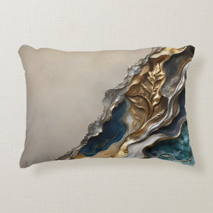 Gold Silver Luxury Marble Home Decor Gift Decorative Cushion