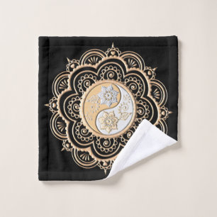 Gold & Silver Mandala Wash Cloth