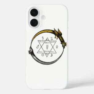 Gold & Silver Ouroboros Symbol iPhone 16 Case