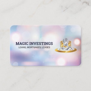 Gold Silver Properties Logo Real Estate Rentals Business Card