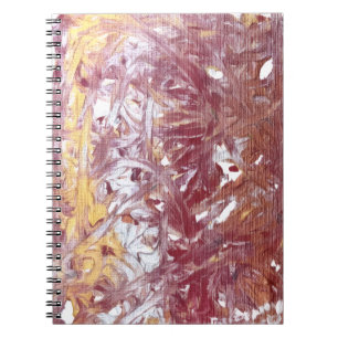 Gold, Silver, Red, Rose Gold, Marble Artwork Notebook