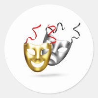 Gold silver tragedy comedy theatre