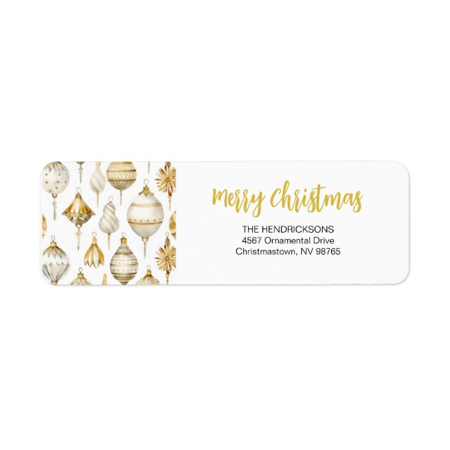 Gold Silver Vintage Ornaments Christmas (Front)