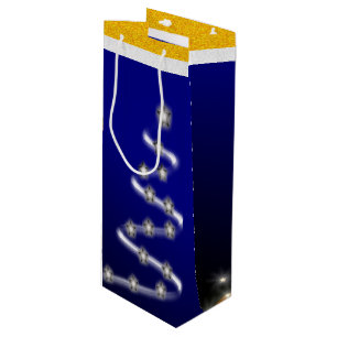 Gold & Silver- Wine Gift Bag