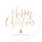 Gold Simple Calligraphy Merry Christmas