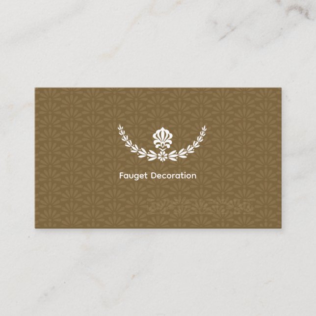 Gold Simple Faucet Decoration Business Cards (Front)