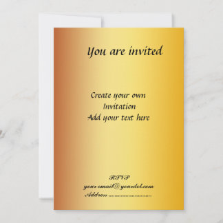 GoLd Simple Invitation