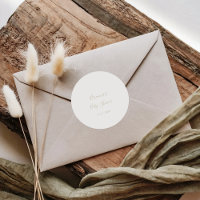 Gold Simple Minimalist Baby Shower Favour