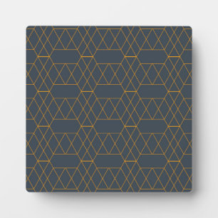 Gold, simple, modern, cool, trendy lines geometric plaque