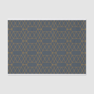 Gold, simple, modern, cool, trendy lines geometric tissue paper