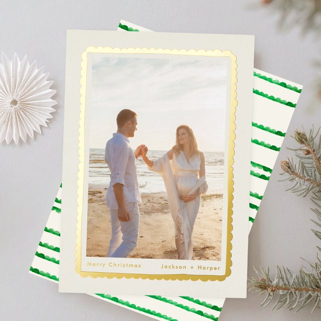 gold simple modern festive retro frame photo (Creator Uploaded)