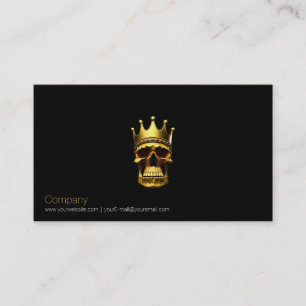 Gold Skull Business Card