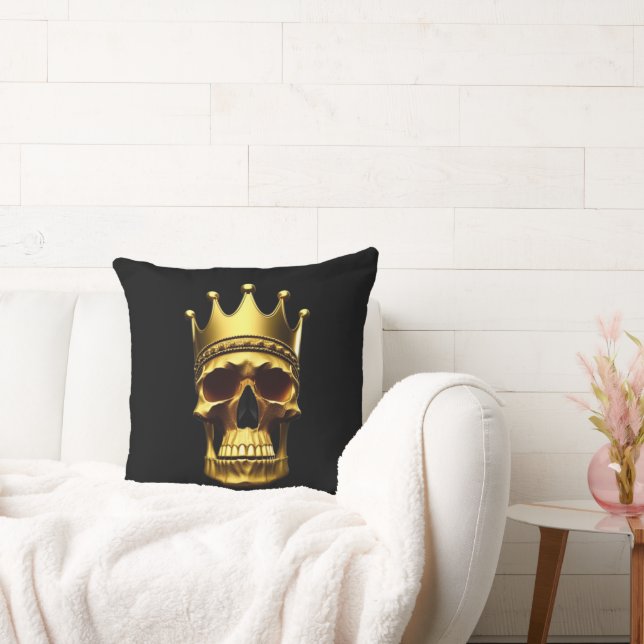 Gold Skull Cushion (Couch)