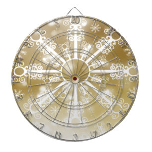 Gold Snowflake Dartboard