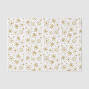 Gold Snowflake Ornament Holiday Tissue Paper