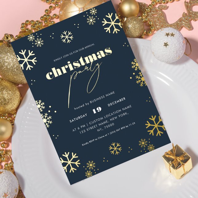 Gold Snowflake Script Corporate Christmas (Creator Uploaded)