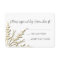 Gold Snowflake Winter Wedding RSVP
