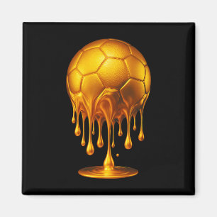 Gold Soccer Ll Dripping Gold Soccer Drip Soccer Go Magnet