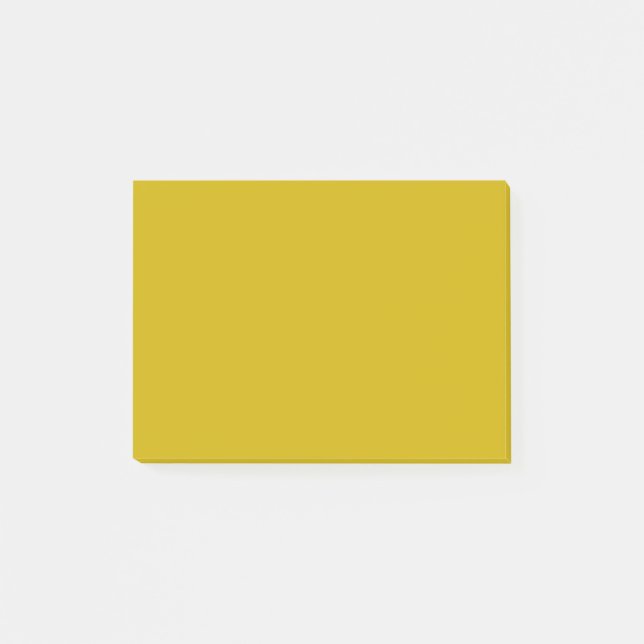 Gold Solid Colour Post-it Notes (Front)