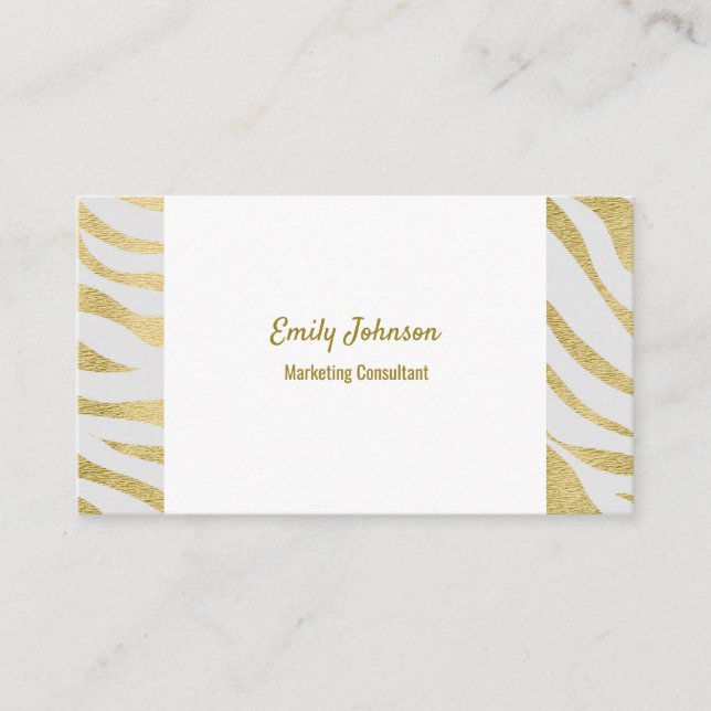 Gold Sophisticated Style Solutions Business Card (Front)