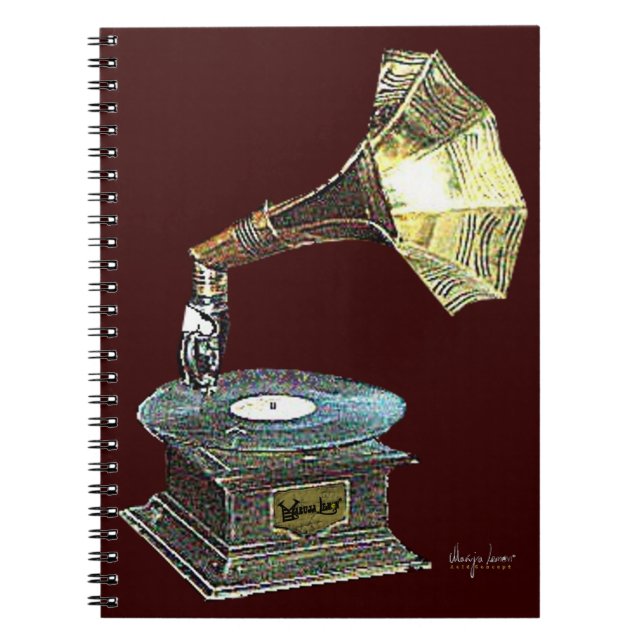 Gold Sound Spiral Notebook (Front)