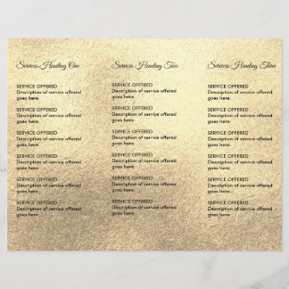 Gold Spa, Massage, Hairstylist Menu & Pricing