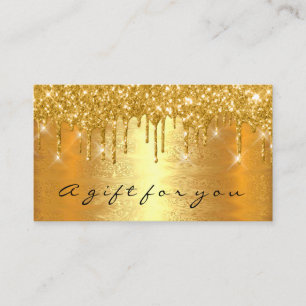 Gold Spark Gift Certificate Makeup Beauty Drip VIP