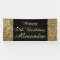 Gold Sparkle 50th Birthday Party Banner