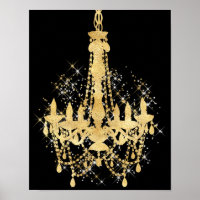 Gold Sparkle Chandelier