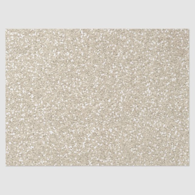 Gold Sparkle Faux Glitter Tissue Paper (Front)