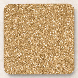 Gold Sparkle Glitter Coaster