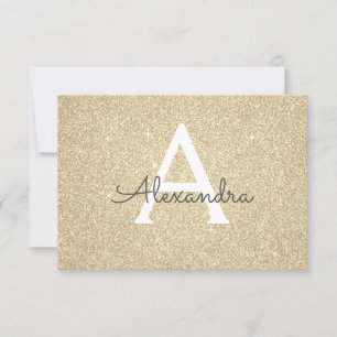 Gold Sparkle Glitter Sweet 16 Save the Date
