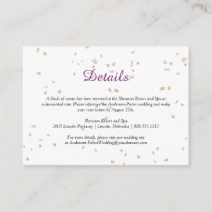 Gold Sparkles Enclosure Cards
